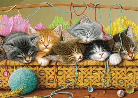 Kittens In Basket Tray 35 Piece TrayDefault Title Kittens