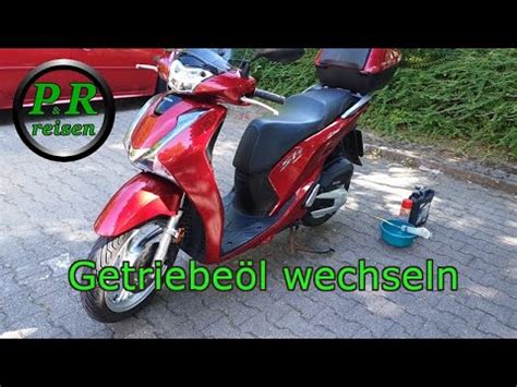 Getriebe L Wechseln Honda Sh Roller Youtube