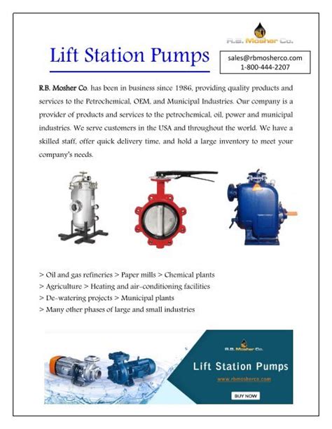 Lift Station Pumps