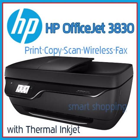 HP OfficeJet 3830 All In One Print Scan Copy Fax Wireless