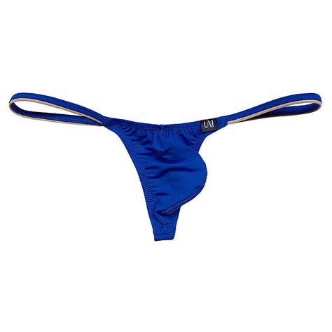 Mens Ice Silk Thong Mini Micro Bikini G String Swim Tanga Underpant Low