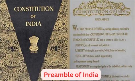 Preamble Of India Meaning History Amendment