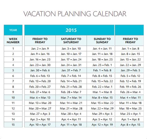 Excel Employee Vacation Calendar ~ Sample Excel Templates