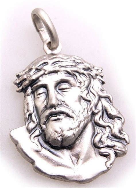 Neu Anhänger Jesus Kopf klein Silber 925 Sterlingsilber Christus Gott