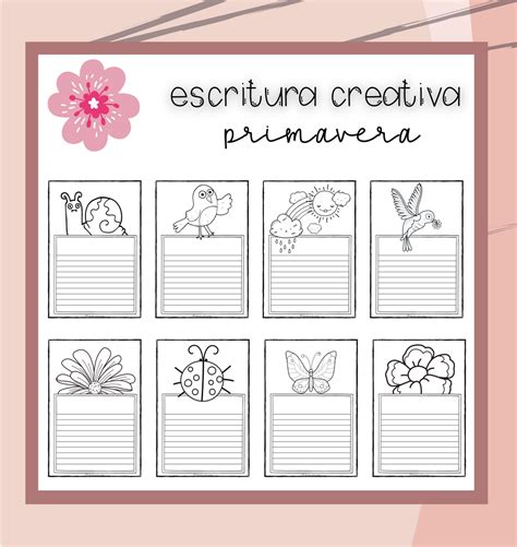 Plantillas Escritura Creativa Primavera