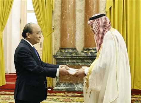 President Receives New Ambassadors Of South Africa Saudi Arabia Belgium Vna Photos Vietnam