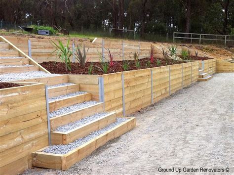 Wood retaining wall design | Hawk Haven