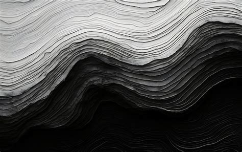 3d rendering of abstract black and white background | AI-generated image