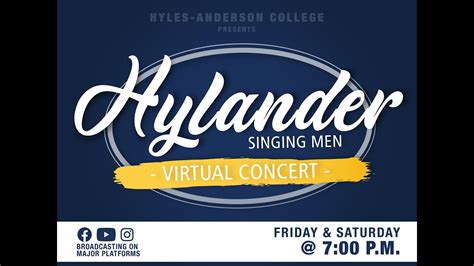 Hylander Singing Men Virtual Concert Youtube