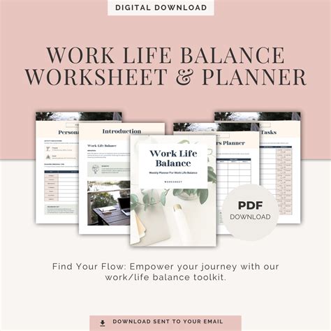 Work/Life Balance Worksheet & Planner – Sol & Stones