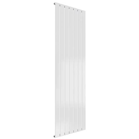 Reina Flat Single Panel White Vertical Designer Radiator 1600mm High X