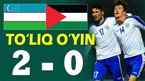 O Zbekiston Vs FALASTIN JONLI EFIR LIVE Uzbekistan Vs PALESTINE