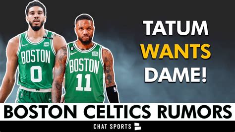 Celtics TRADE Rumors Damian Lillard To Boston Jayson Tatum Wants