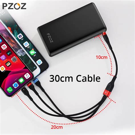 PZOZ 3 в 1 USB кабель Micro USB C адаптер для быстрой зарядки Microusb ...