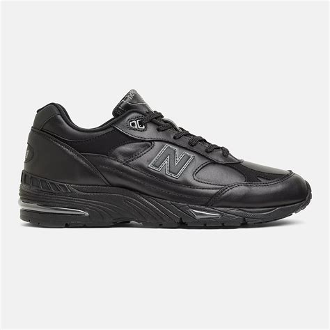 New Balance 991 Black Leather Made In Uk M991tk More Sneakers