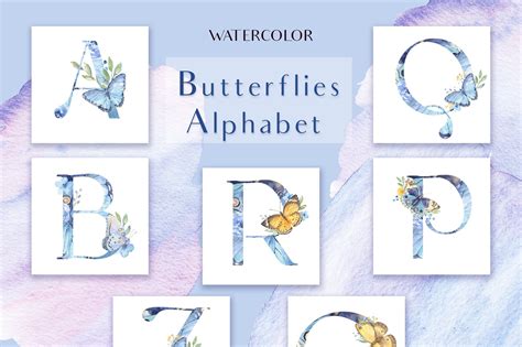 Butterfly Alphabet Coloring Pages