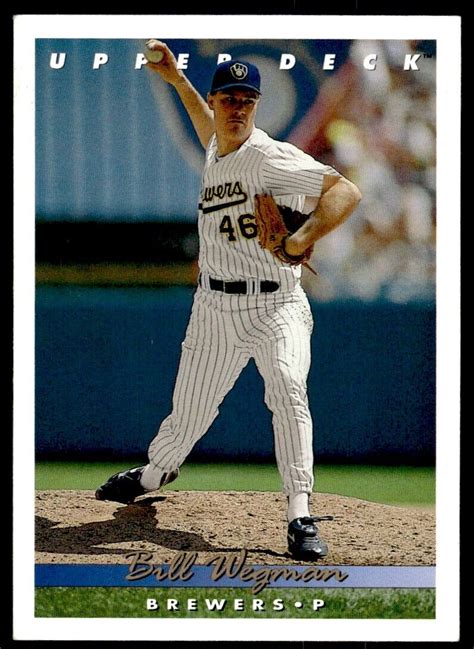 1993 Upper Deck Baseball Card Bill Wegman Milwaukee Brewers 416 EBay