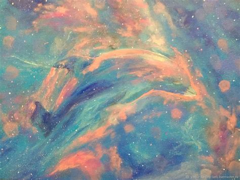 Туманность Дельфин. Космический пейзаж – купить на Ярмарке Мастеров ...