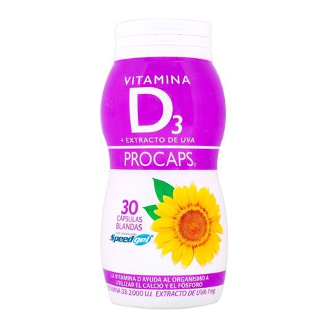 VITAMINA D3 2000 UI 30 CAP BLANDAS PC CJA X 30 CAP Droguerias Patria