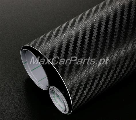 Rolo Película Carbono 3D Preto 50x200CM MaxCarParts pt