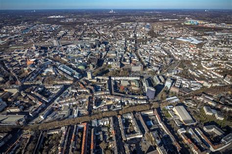 Dortmund Von Oben Stadtansicht Vom Innenstadtbereich Entlang Der