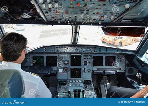 Airbus A320 Cockpit View of Iberia Express Airline after Landing at Madrid Airport Editorial ...