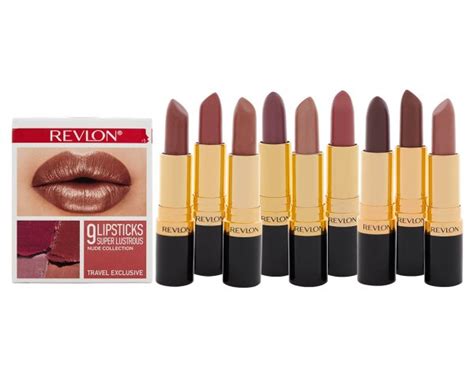 9 Piece Super Lustrous Lipstick Set Nude Collection 黑管口红9件套 224 55 超值