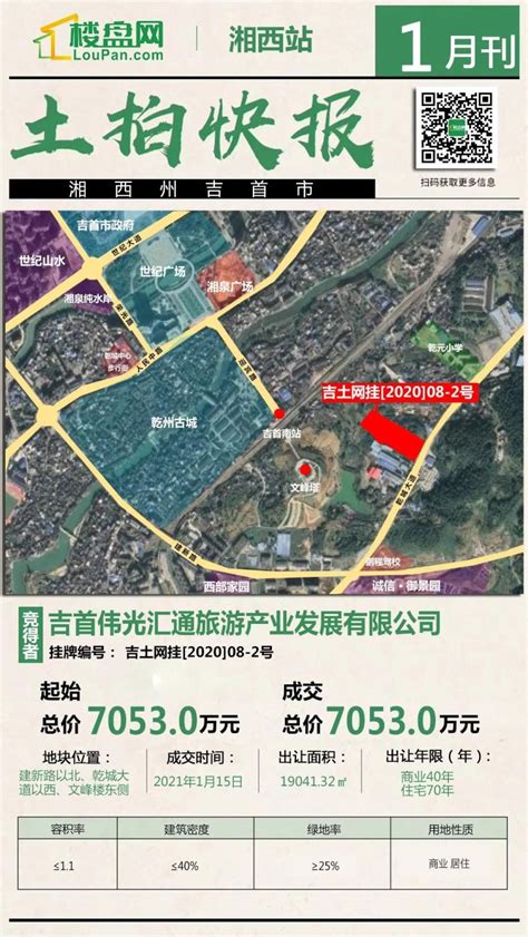 土拍播报 总揽金2885万元！湘西秘境项目再添一新地块！ 湘西楼盘网