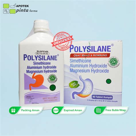 Jual Polysilane Sirup Polysilane Tablet Obat Maag Dan Kembung