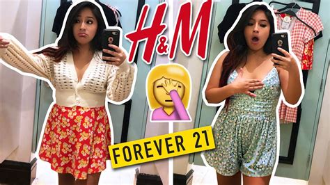 4 9 Dressing Room Try On Forever 21 And Handm Youtube