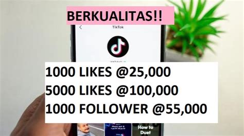 Jasa Tambah Follower Tik Tok Tambah Like Tik Tok Murah Bergaransi