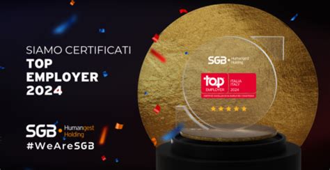 Il Gruppo Sgb Ottiene La Certificazione Top Employer Italia