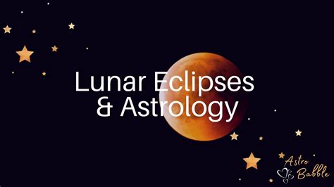 Lunar Eclipses And Astrology Lunareclipse Youtube