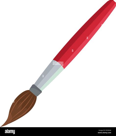 Artist Paint Brush Cartoon Vector Illustration Graphic Design Stock