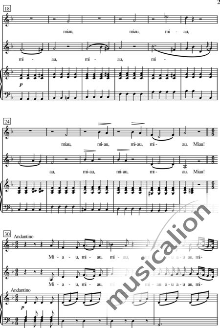 Cats Duet Gioacchino Rossini Sheet Music To Download