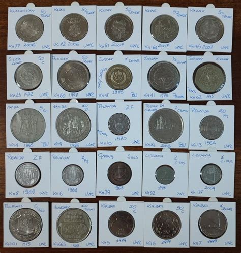 Wereld Lot Various Coins 25 Pieces All Unc Catawiki