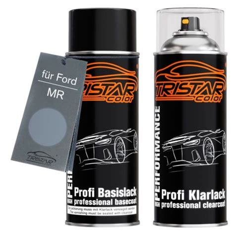 Autolack Spraydosen Set für Ford MR Cuirass Metallic Basislack Klarlack