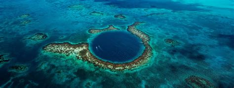 Aerial Blue Hole Tour San Pedro | The Watermark Belize Hotel