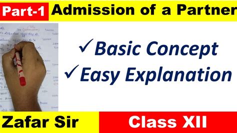 Part 1 Admission Of A Partner Class 12 Accounts Ts Grewal Solution