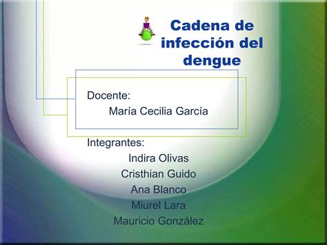 Cadena De Infecci N Del Dengue Ppt