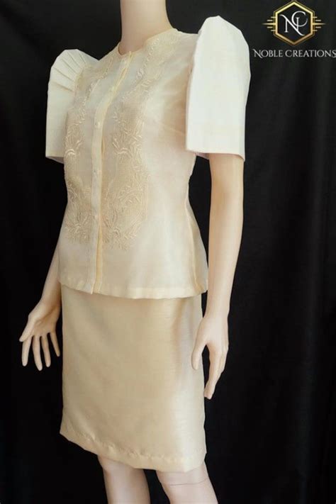 Barong Tagalog For Women Modern Filipiniana Dress Convention Outfits