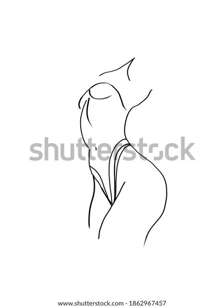 Abstract Nude Woman Body Drawing Stock Illustration Shutterstock