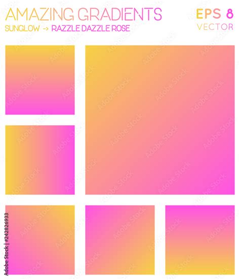 Colorful Gradients In Sunglow Razzle Dazzle Rose Color Tones Alive