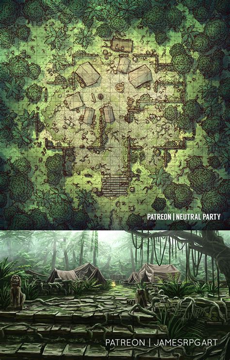 Jungle Battle Map Dnd 5e Deondees Wallpaper