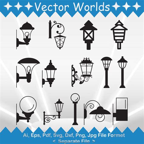 Garden Lamp Svg Garden Lamps Svg Garden Lamp Svg Ai Pd Inspire