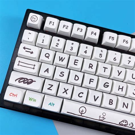 Cute And Cool 126pcs Graffiti Funny Keycaps Set For Mechanical Etsy