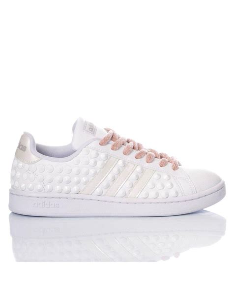 Adidas Leather Sneakers In White Lyst