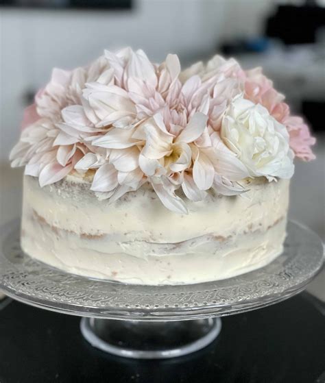 Dahlia Naked Cake Tartdekorationer