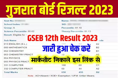 Gseb Th Science Result Kaise Dekhe Gujarat