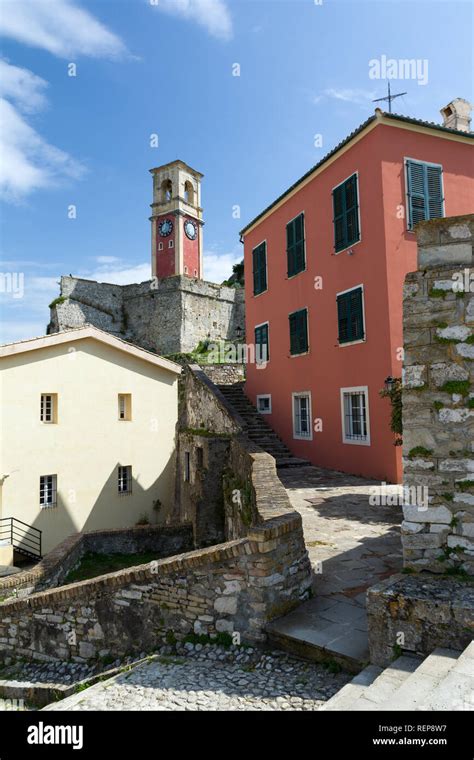 The Old Venetian Fortress In Kerkyra City Corfu Island Greece The